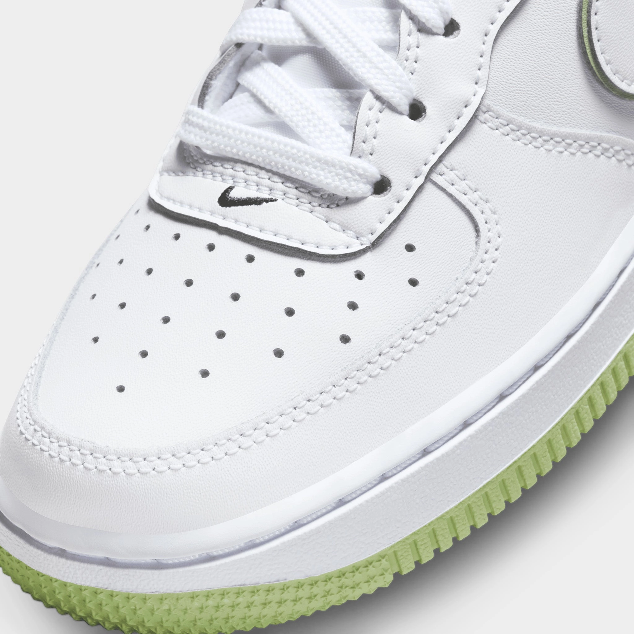 Nike Air Force 1 GS White / Honeydew - White