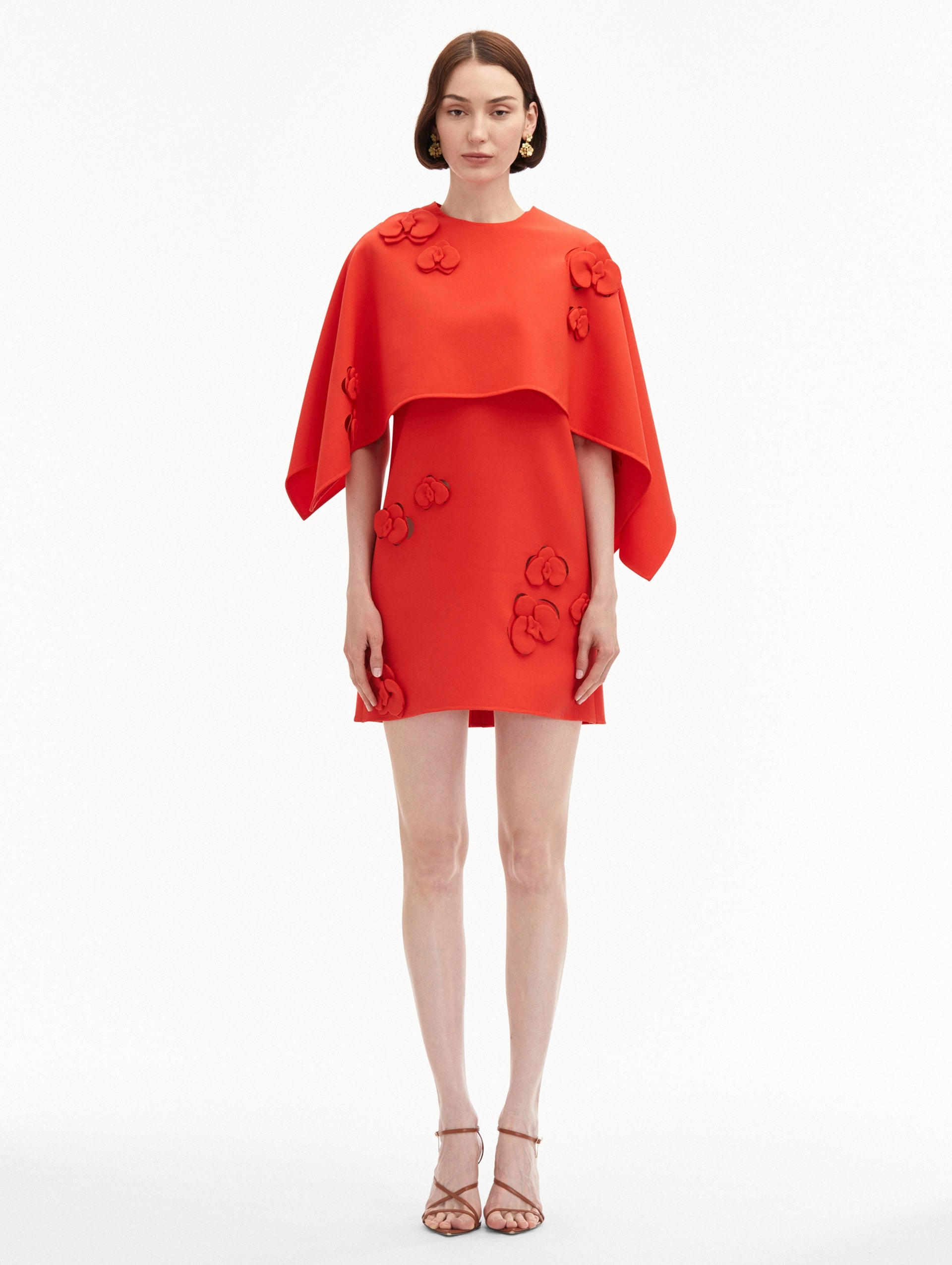 Orchid Capelet Mini Dress