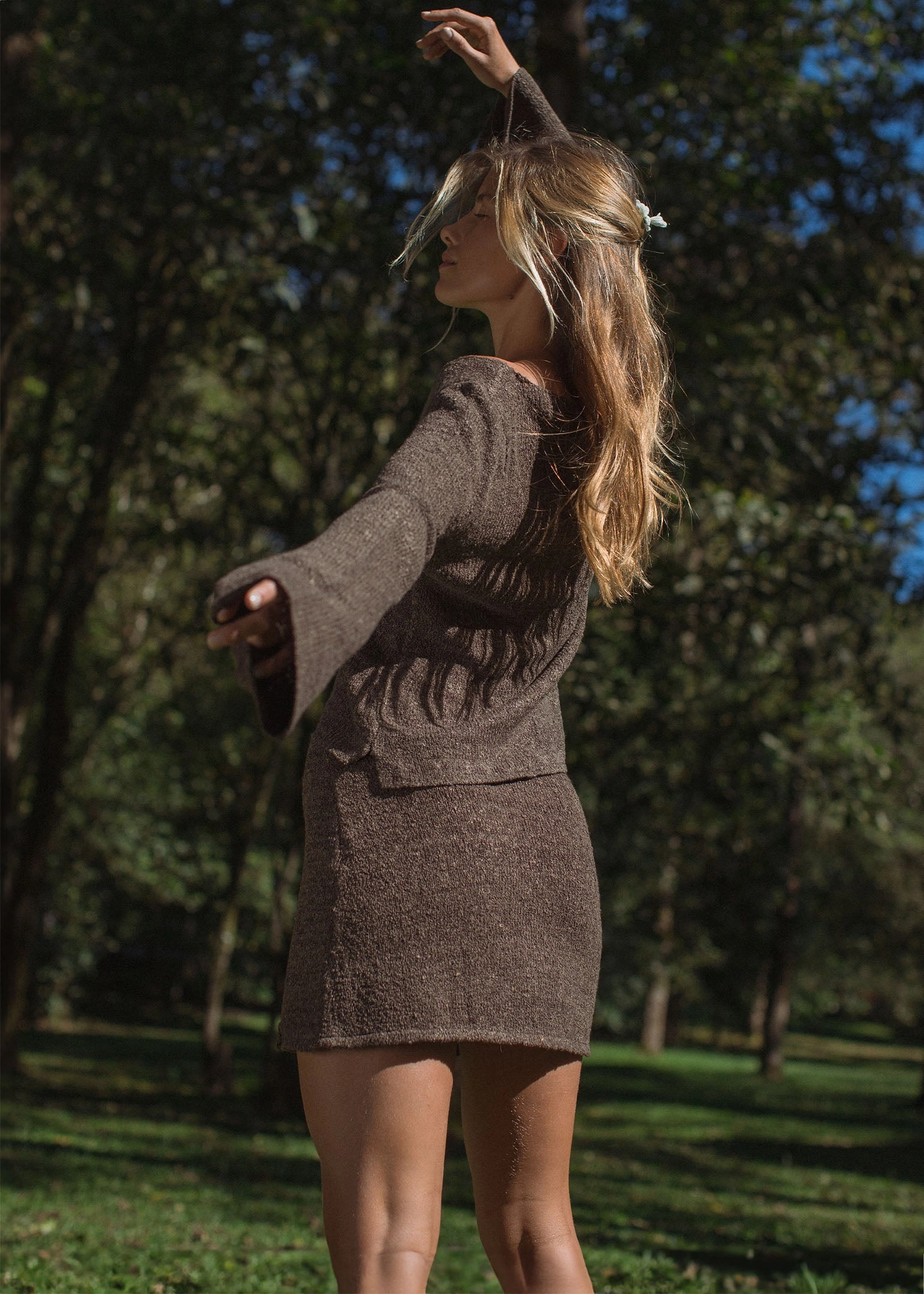 Paloma Mini Skirt Truffle