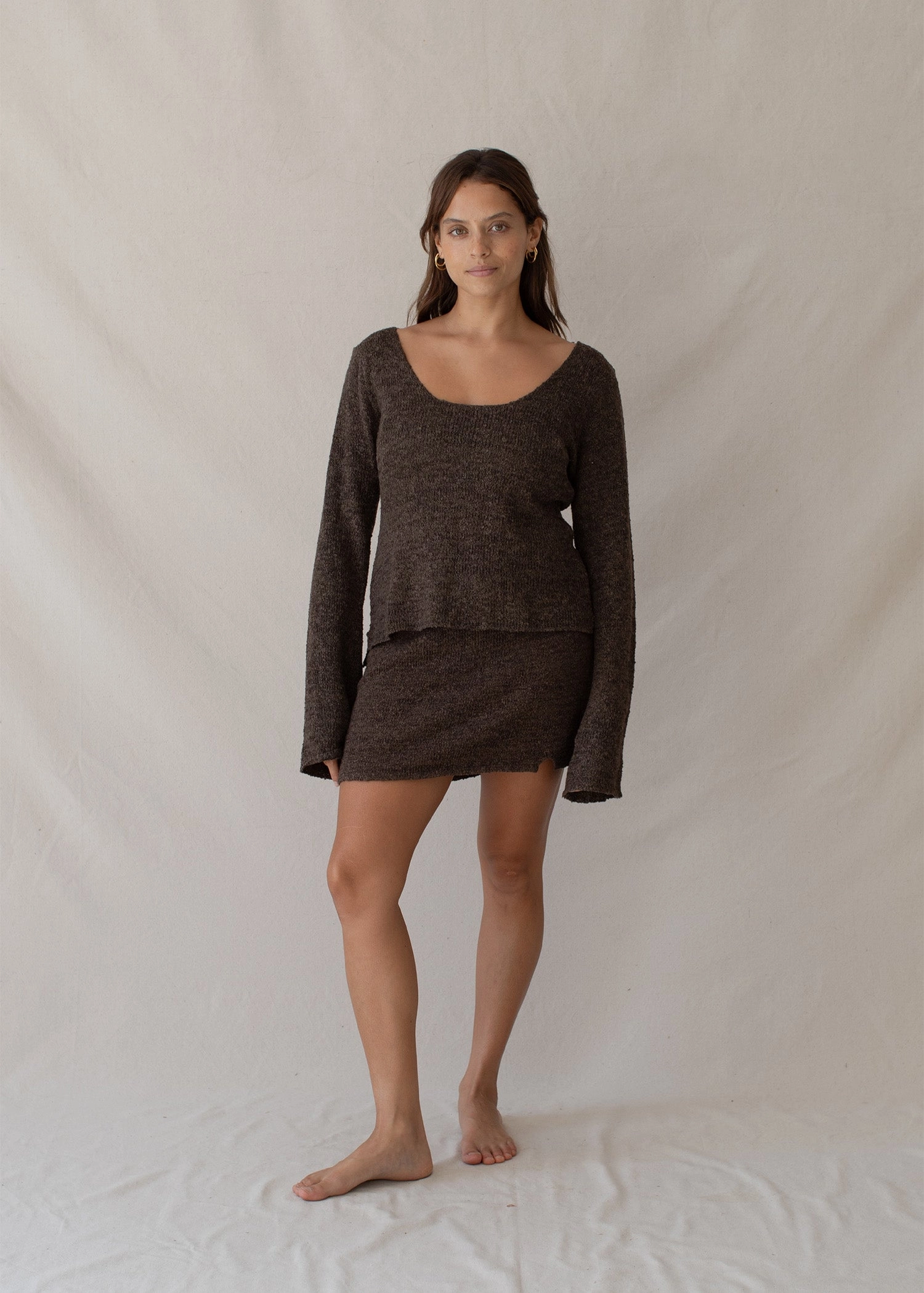 Paloma Mini Skirt Truffle