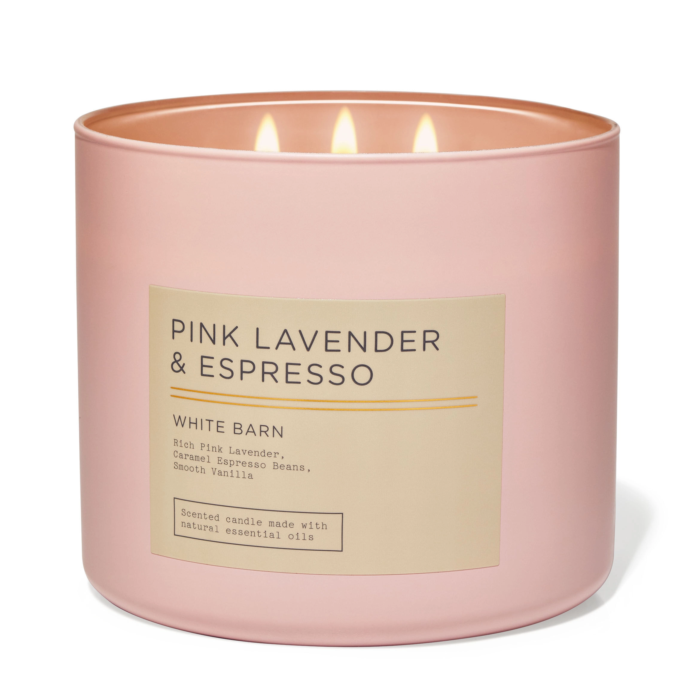 Pink Lavender & Espresso by Bath & Body Works 3-Wick Scented Candle