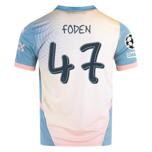 Puma Manchester City Phil Foden Fourth Jersey w/ Champions League   Club World Cup Patch 24/25 (Packaging Rosebay/Bold Blue)