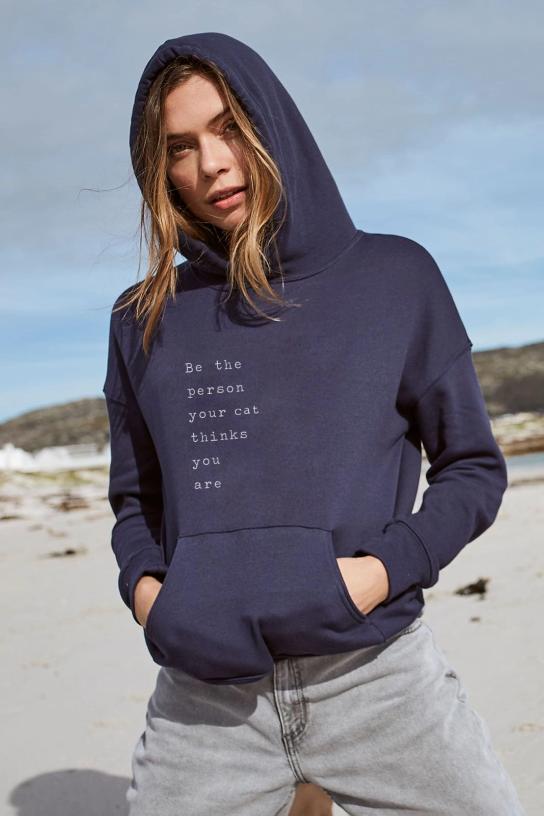 "Cat Thinks You Are" Luxury Hoodie