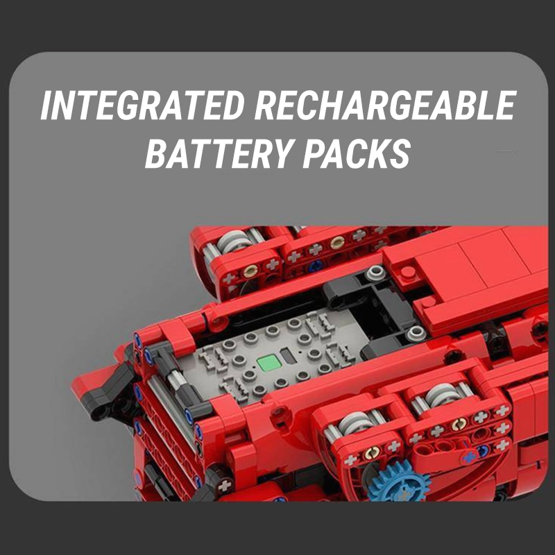 Red Edition Remote Controlled Crane 9176pcs