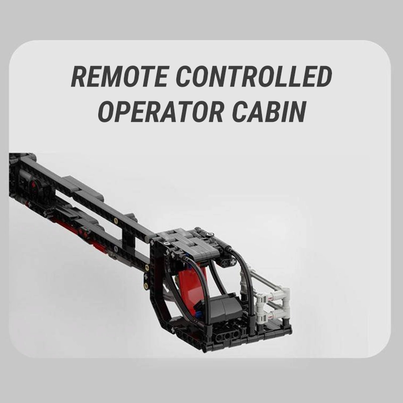 Red Edition Remote Controlled Crane 9176pcs