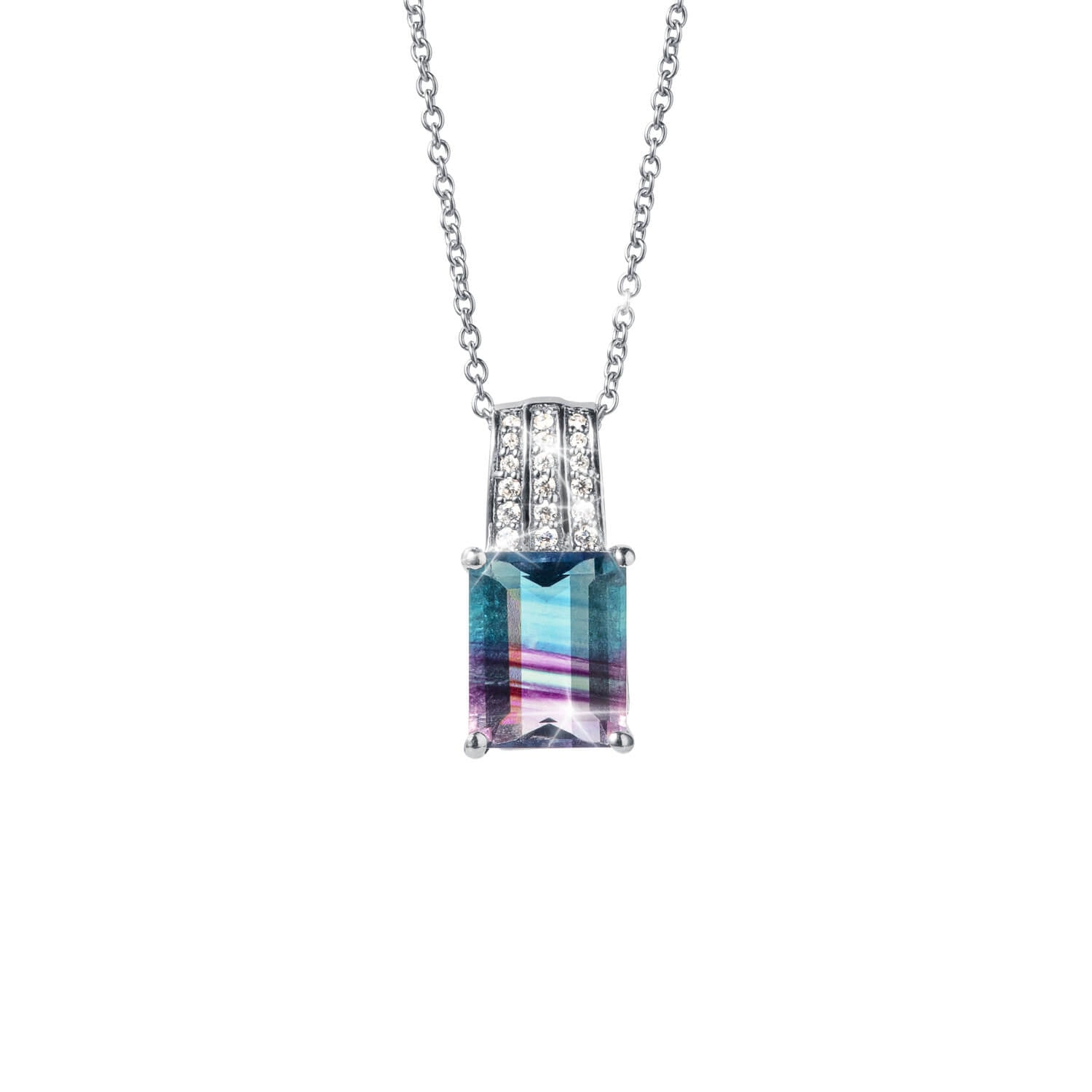 Ripple Fluorite Pendant
