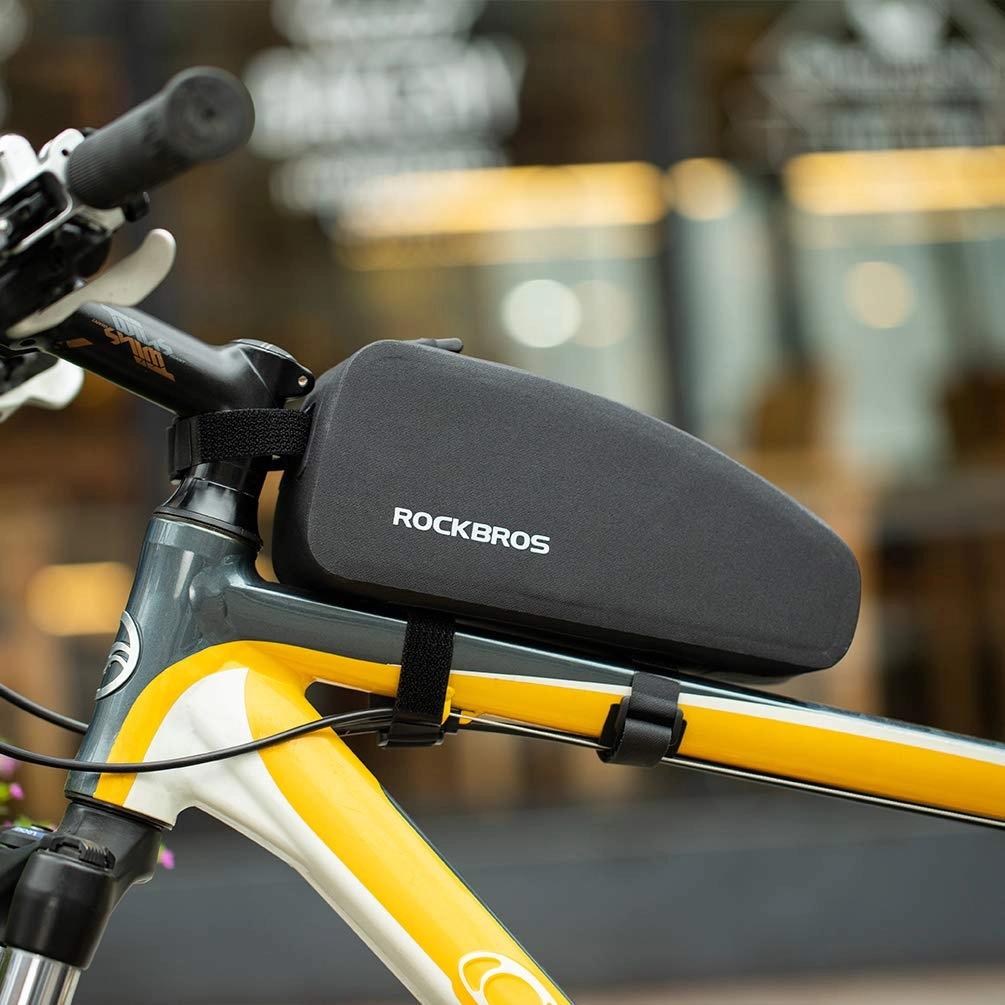 ROCKBROS Bike Bag Top Tube Bike Frame Bag Waterproof Two Zipper Pockets