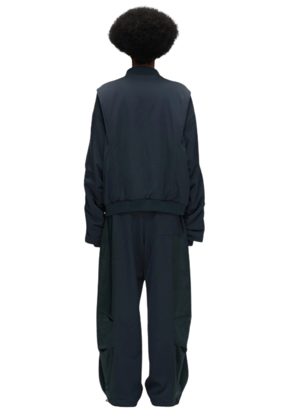 Satin Buttoned Padded Jacket