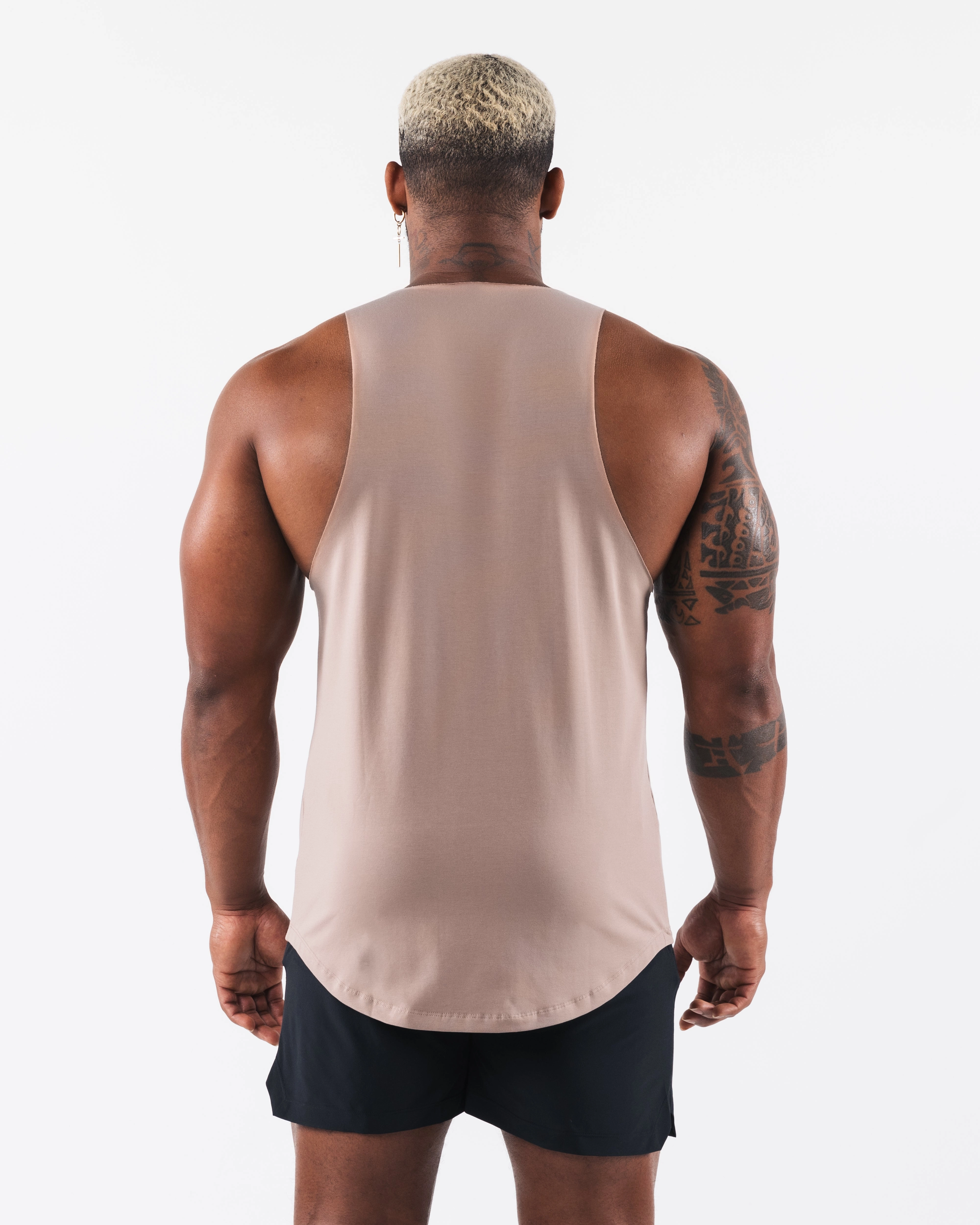 Stadium Raw Cut Tank - Sand