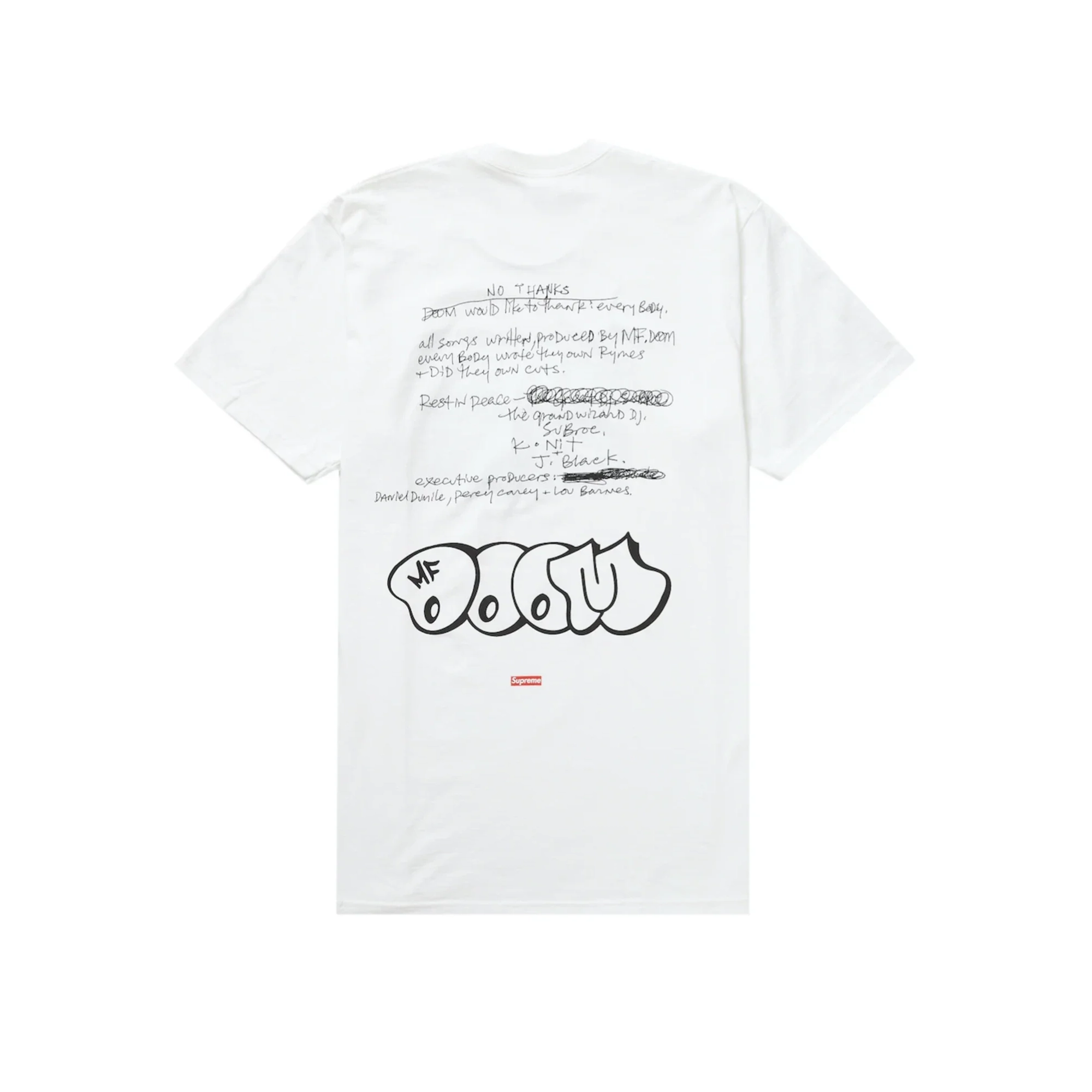 Supreme MF DOOM T-shirt White