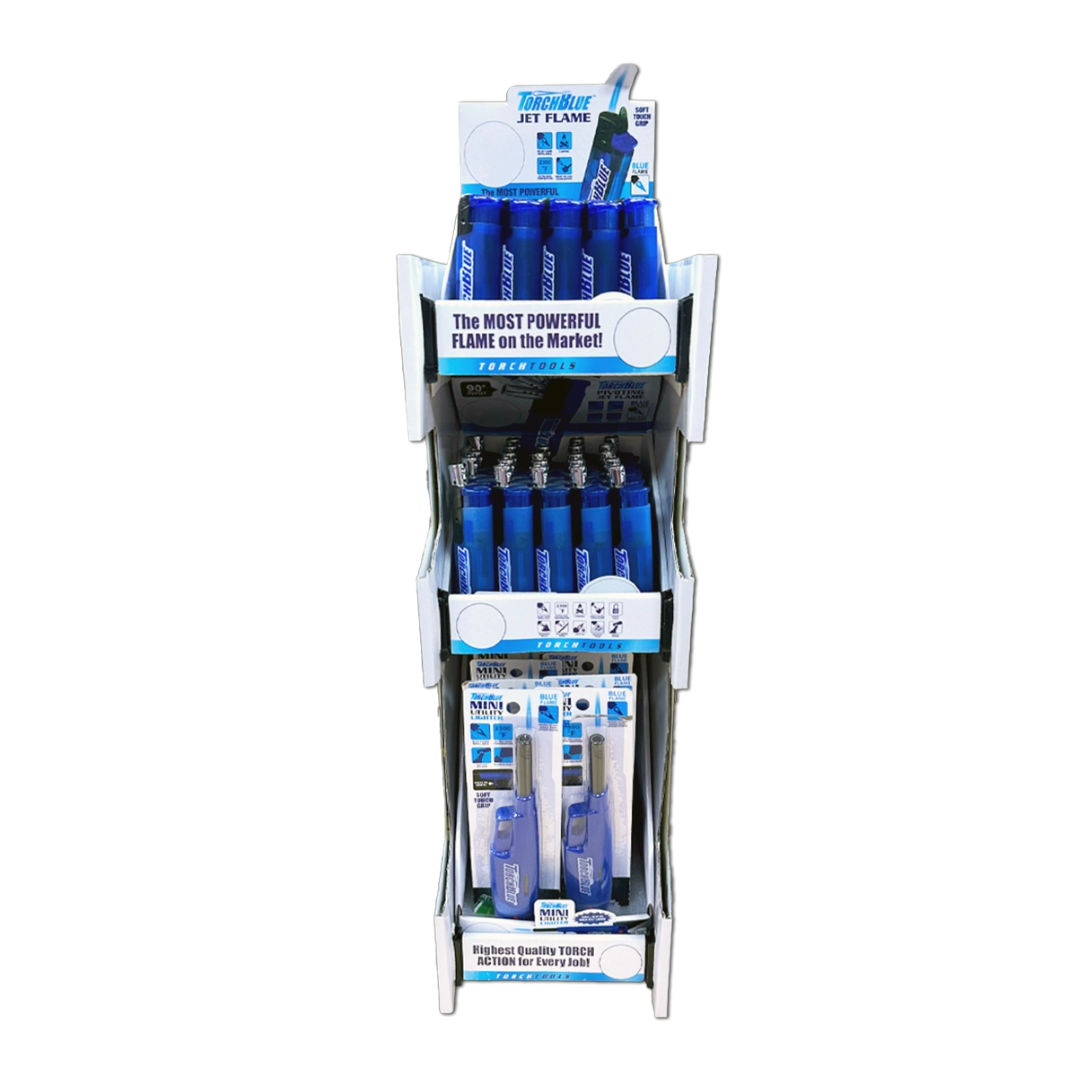 Torch Tower 2 - 3 Tier Countertop Assortment - 62 Pieces Per Retail Ready Display 88675
