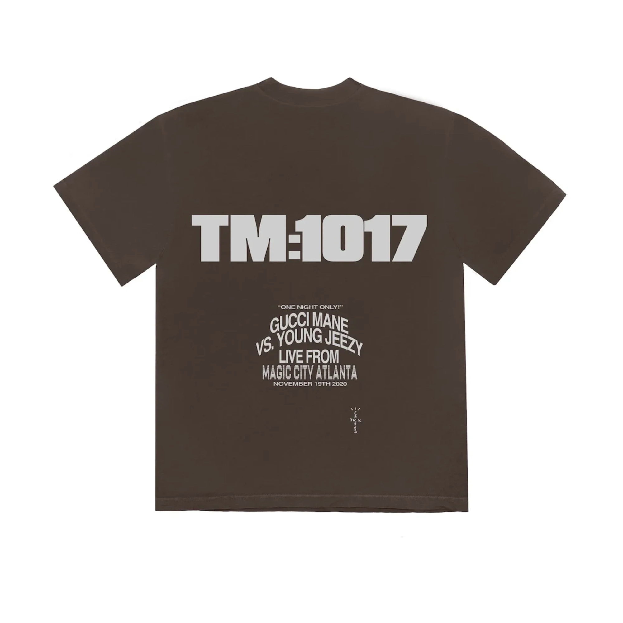 Travis Scott Cactus Jack For Verzuz TM:1017 T-shirt Brown