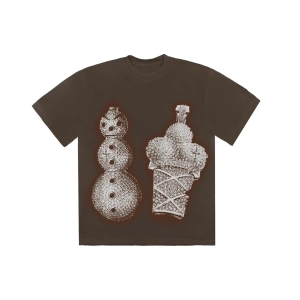 Travis Scott Cactus Jack For Verzuz TM:1017 T-shirt Brown