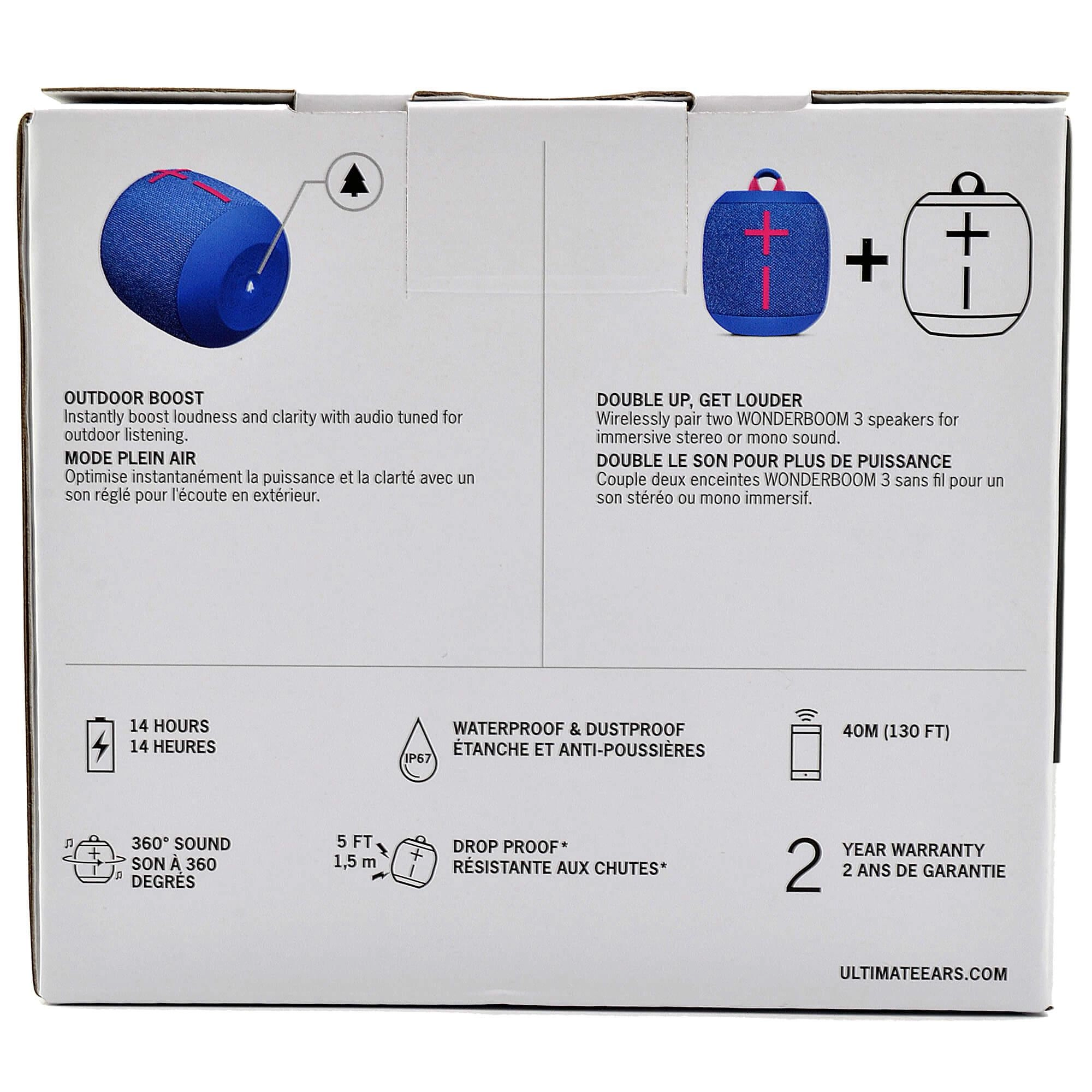 Ultimate Ears WONDERBOOM 3 Bluetooth Mini Speaker Performance Blue | 984-001808